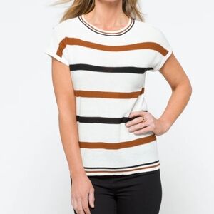 PINK CLOVERDanna Short Sleeve Sweater